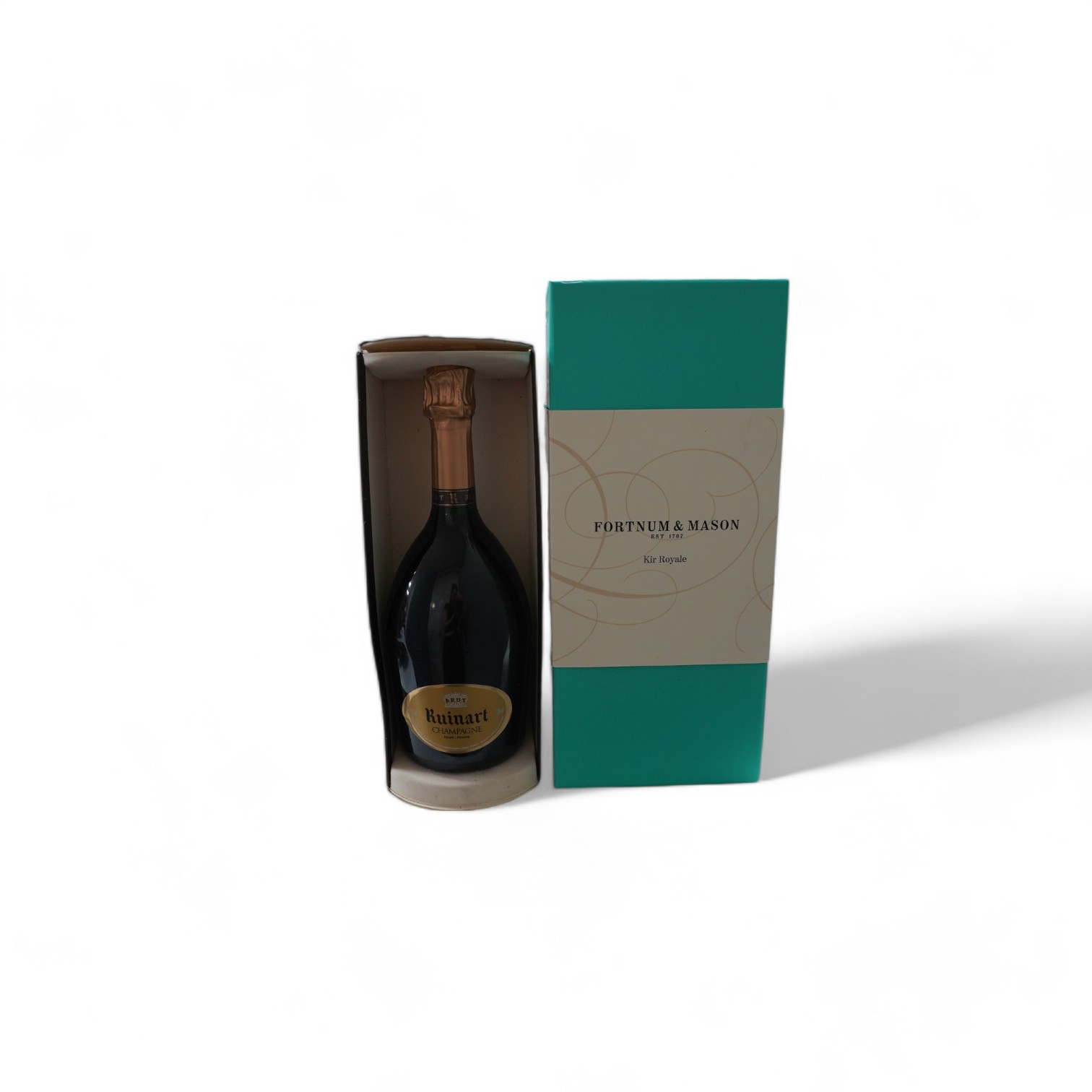 A bottle of Fortnum and Mason champagne, together with a bottle of Ruinart champagne (2). Condition - good